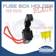 UNIVERSAL FUSE BOX HOLDER WITH FREE 1 PC 30A (32V) FUSE