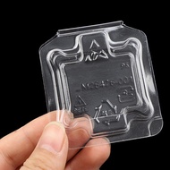 GoldenSilver 10Pcs CPU Box CPU Plastic Protective Case CPU Clamshell Tray Case Container VN