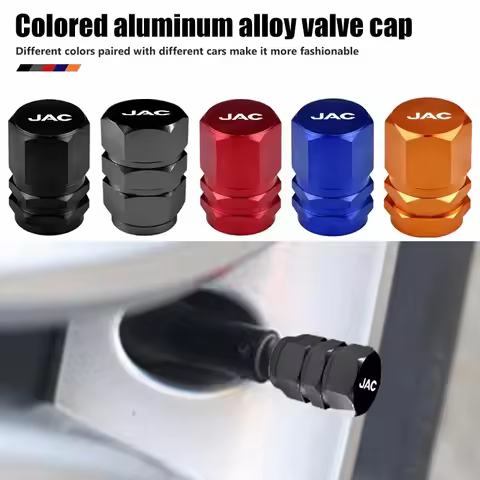 Car Tire Valve Stem Caps Aluminum Alloy Dustproof Wheel Valve Covers for JAC JS4 JS6 J7 JS8 Pro E30X