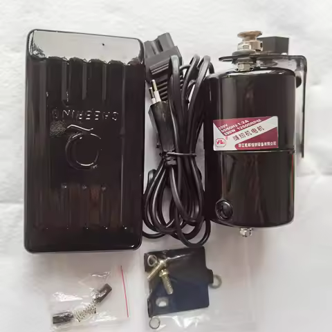 Old Domestic Overlock Sewing Machine Engine/Motor With Food Pedal Speed Controller,220V,50/60Hz,1.2A