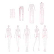 Fashion Illustration Rulers Sketching Templates Ruler Sewing Humanoid Patterns Design Clothing Measu