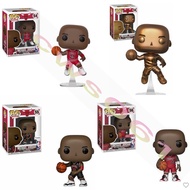 FUNKO POP NBA Basketball Chicago Bulls #54 Michael Jordan (Bronze) Action Figures #55/56 Exclusive Figurine Toy