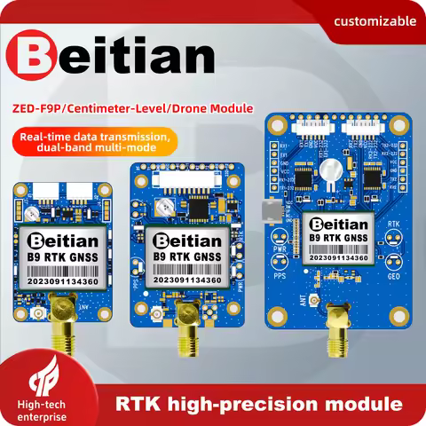 Beitian RTK Module GNSS ZED-F9P High Precision Multi-Frequency GPS BDS GLONASS Galileo RTK Positioni