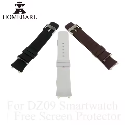 HOMEBARL Original DZ09 Smart Watch Strap DZ 09 Silicone Replacement Wrist Watch Band Strap Watchband