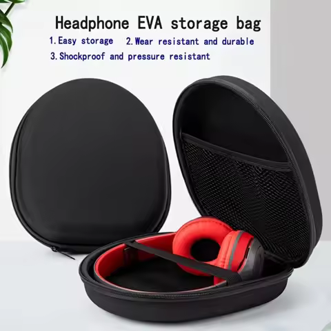 Portable Shockproof Headphone Carry Case Headset Storage Bag Hard Shell Earphone Accessories For Son