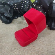 MERAH MM34 RING BOX / JEWELRY BOX / ACCESSORY BOX RED VELVET BOX