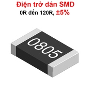 (500C) 0805 paste resistor - value 0R to 120R, ±5%