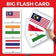 Big Flash Card State of Asia Flag | Flag Flash Cards