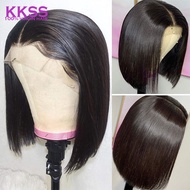 10A remy Human Hair short Cut Lace front T PART Bob Wigs