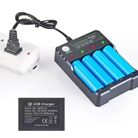 1/2pcs 18650 Battery Charger Black 2 4 Slots AC 110V 220V Dual For 18650 Charging 3.7V Rechargeable 