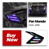 HONDA CIVIC FC TAIL LAMP V8 RGB TAILLAMP MUGEN LED RUNNING LAMPU BELAKANG