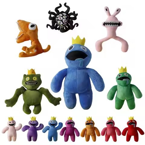 Rainbow Friends Roblox Colorful Cartoon Stuffed Plush Dolls Cute Game Collectible Toys Kids Birthday