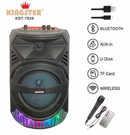 KENLEI KINGSTER KST-7839 Bluetooth speaker With FREE remote and mic 8.5" Portable Wireless Bluetooth Speaker