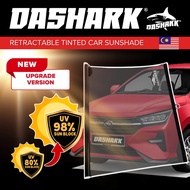 DASHARK HD Black Tinted Retractable Windscreen Car Sun Shade Lorry Sun Protector Sun Visor Sunshade