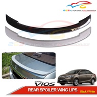 TOYOTA VIOS NCP150 2014-2019 REAR SPOILER WING LIP 'ABS' (NO COLOUR / METALLIC BLACK)