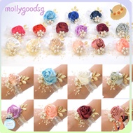 MOILYGOODSG Bracelet Pearl Corsage Ribbon Bridesmaid