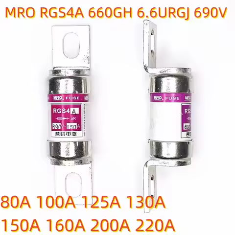 10PCS RGS4A 660GH 6.6URGJ 690V 80A 100A 125A 130A 150A 160A 200A 220A MRO melted fast fuse RGS4A 660