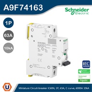 Schneider Electric Acti9 iC60N 1P 63 A C curve 10 kA (IEC 60947-2) Model A9F74163 Can Be Ordered At 