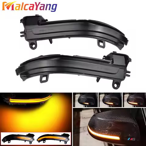 2Pieces Dynamic Blinker Turn Signal LED Mirror Light For Bmw F20 F30 F31 F21 F22 F23 F32 F33 F34 X1 