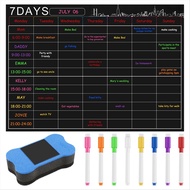 Magnetic Dry Erase Calendar Set 16X12 Inch Whiteboard Weekly Planner Organizer A3 White Board for Re