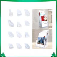 [Isuwaxa] Acrylic Brochure Holder Brochure Display Stand Gifts Document Paper Literature Holder Holder for Pamphlets Reception