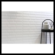 Roman Keramik Dinding Kamar Mandi Dapur Dtube White Tube 30x60r W63801