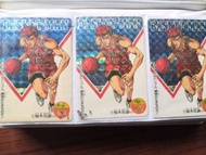 the first slam dunk 宮城良田 男兒當入樽 灌籃高手 slam Dunk 井上雄彥流川楓櫻木花道三井壽仙道彰湘北籃球隊 日本珍藏閃卡白卡第一代全套（連罕有閃貼紙已貼在卡 簿上）物品實