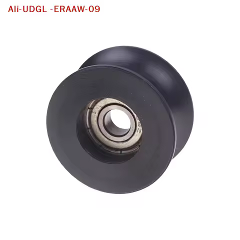 1Pc BU0840, U-Groove Rope Optimized Pulley Roller Guide with Plastic Coated Bearing