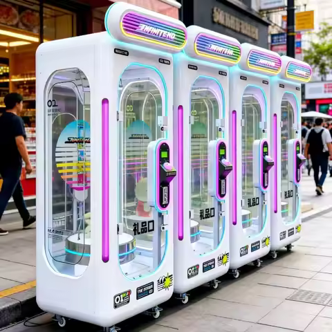 SOONUOO Key Master Machine Commercial Coin Operated Gift Arcade Prize Game LED Lighting Metal Acryli