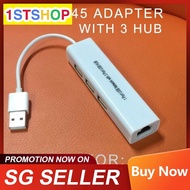 USB-RJ45+3HUB USB-RJ45 Adapter