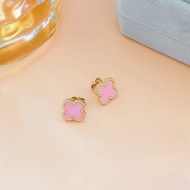 AIA88 ANTING TUSUK C51 WANITA TITANIUM MOTIF CLOVER AKSESORIS ANTING FASHION WANITA ANTI KARAT
