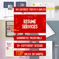 15 Sets Professional Resume/CV/CL Templates | Microsoft Words/Pages/PSD/AI | TEMPLATE RESUME MURAH