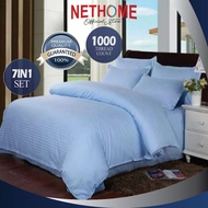 BORONG CADAR HOTEL HIGH QUALITY (7IN1) COMFORTER SET PATTERN KOTAK - READY STOCK SHIP SAME DAY