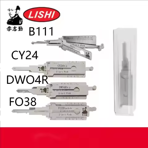 lishi 2 in 1 LOCKSMITH TOOL tooL Top selling types l B111 BW9MH CY24 DAT17 DW04R DWO5 FO38 GT10 GT15