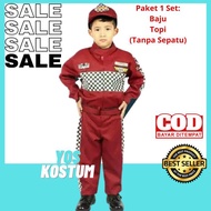 Professional Uniform for Children's F1 Racers, Boys' Costume