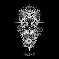 Anubis Half Sleeve Herbal Tattoo Sticker Waterproof Long Lasting Semi Permanent