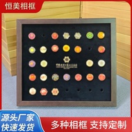 Resin Storage Badge Medal Storage Box Hollow Simple Wall Table Badge Hanging Frame Frame Pin Photo F