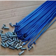 MERAH Red bmx bicycle spokes goldbiru 174mm 72pcs