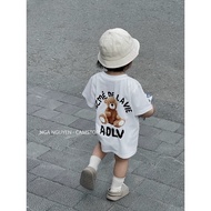 Adlv teddy bear T-shirt for boys, girls, cotton t-shirts, Kid Genz