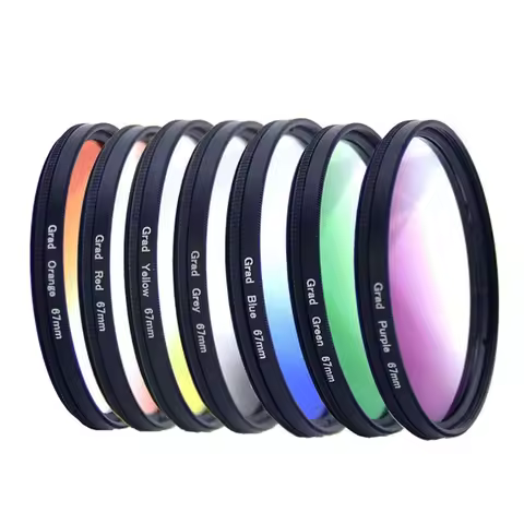 67mm ND+CPL + Effect Filter Set with Mobile Phone Lens Clamp, Polarising/6 Point Star/4 Graduated Co