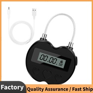 Smart Time Lock LCD Display Time Lock Multifunction Travel Electronic Timer, Waterproof USB Recharge
