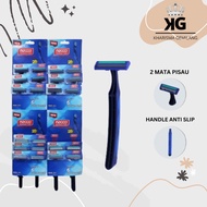 KG - M2000 2 MATA PISAU (1 PCS) Alat Cukuran Jenggot Dewasa Cukur Kumis Ketiak Bulu Halus Kaki