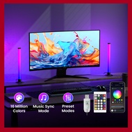 2Pcs RGB Smart Light Bar with APP&Remote Control Music-Follow Desktop Ambient Light TV BackLight