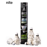 Angnet FH111-12 Badminton-Thick Rod Badminton (White) (Tube)