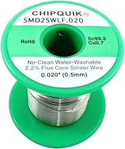 Chip Quik SMD2SWLF.020 8OZ LF Solder Wire 99.3/0.7 Tin/Copper No-Clean Water-Washable .020 1/2lb