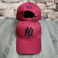 CAP NY YANKEES MLB BASEBALL MAROON 🔥🔥TOPI LELAKI DAN PEREMPUAN [READY STOCK]