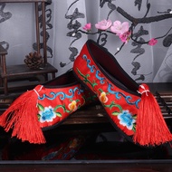 Opera Flat-Soled Colorful Shoes Peking Opera Miss Huadan Children's Performance Shoes Ancient Costum