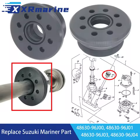 48630-96J04 2 Pcs Fit for Suzuki 4-Stroke DF 90 - 300 HP Outboard Engine Screw Trim Cylinder End Cap