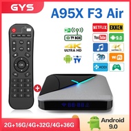 New A95X F3 Air 4GB 32GB TV Box RGB light S905X3 Android 9.0 Bluetooth 2.4G+5G WiFi 8K/4K PULIERDE Smart Android box IPTV