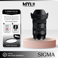 Sigma 17-40mm f/1.8 DC Art Lens for Sony E | Fujifilm FX Mount